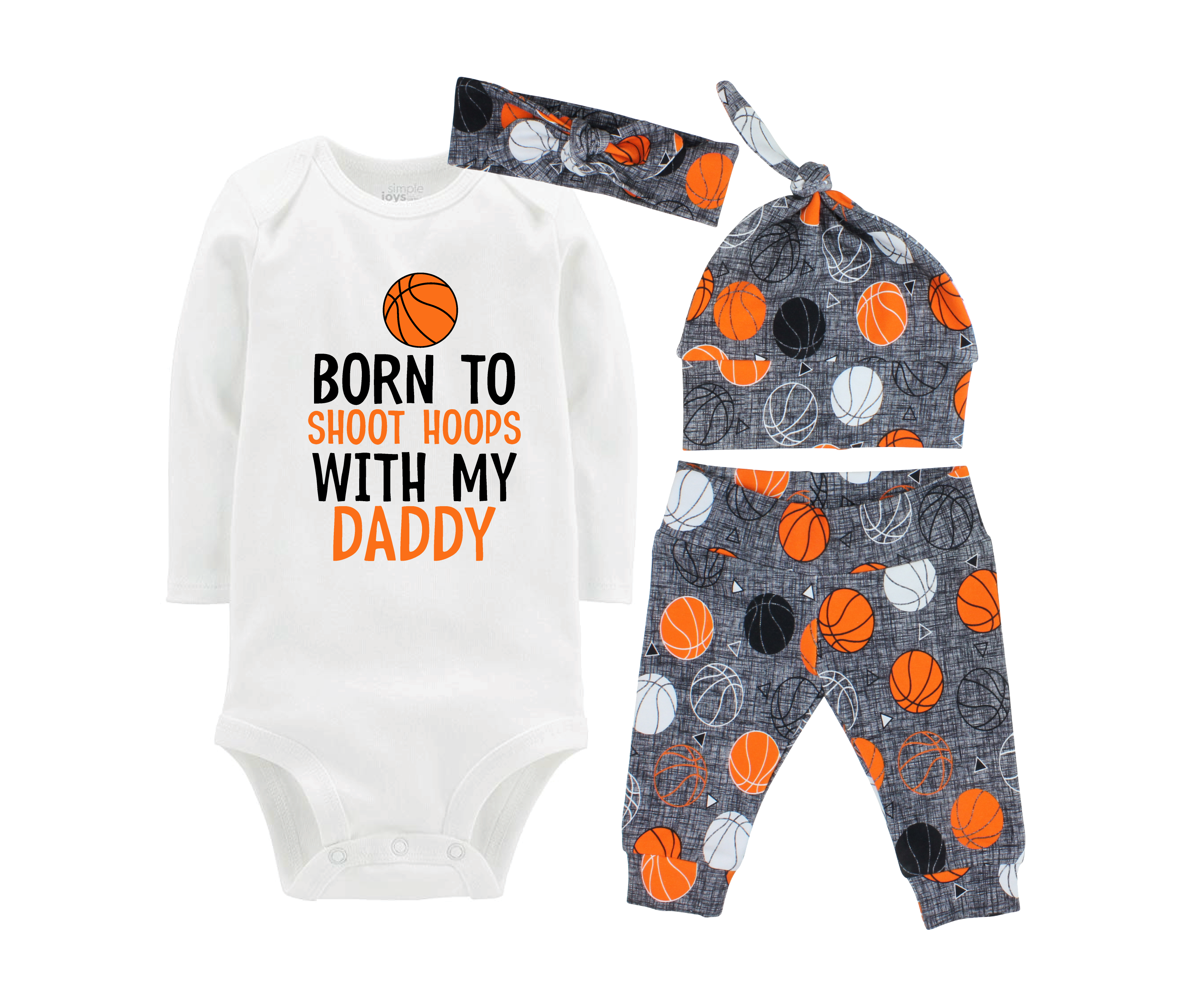 Unisex Basketball Baby Outfit