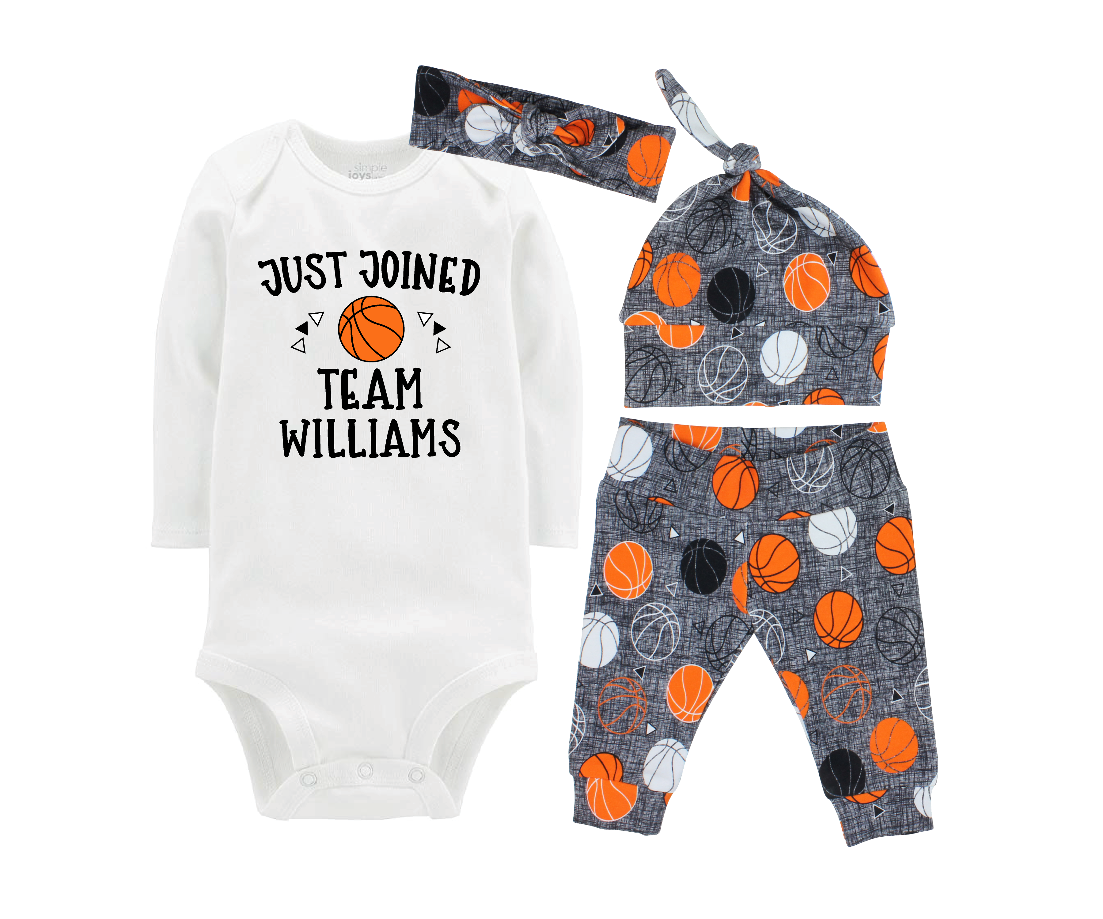 Unisex Basketball Baby Outfit