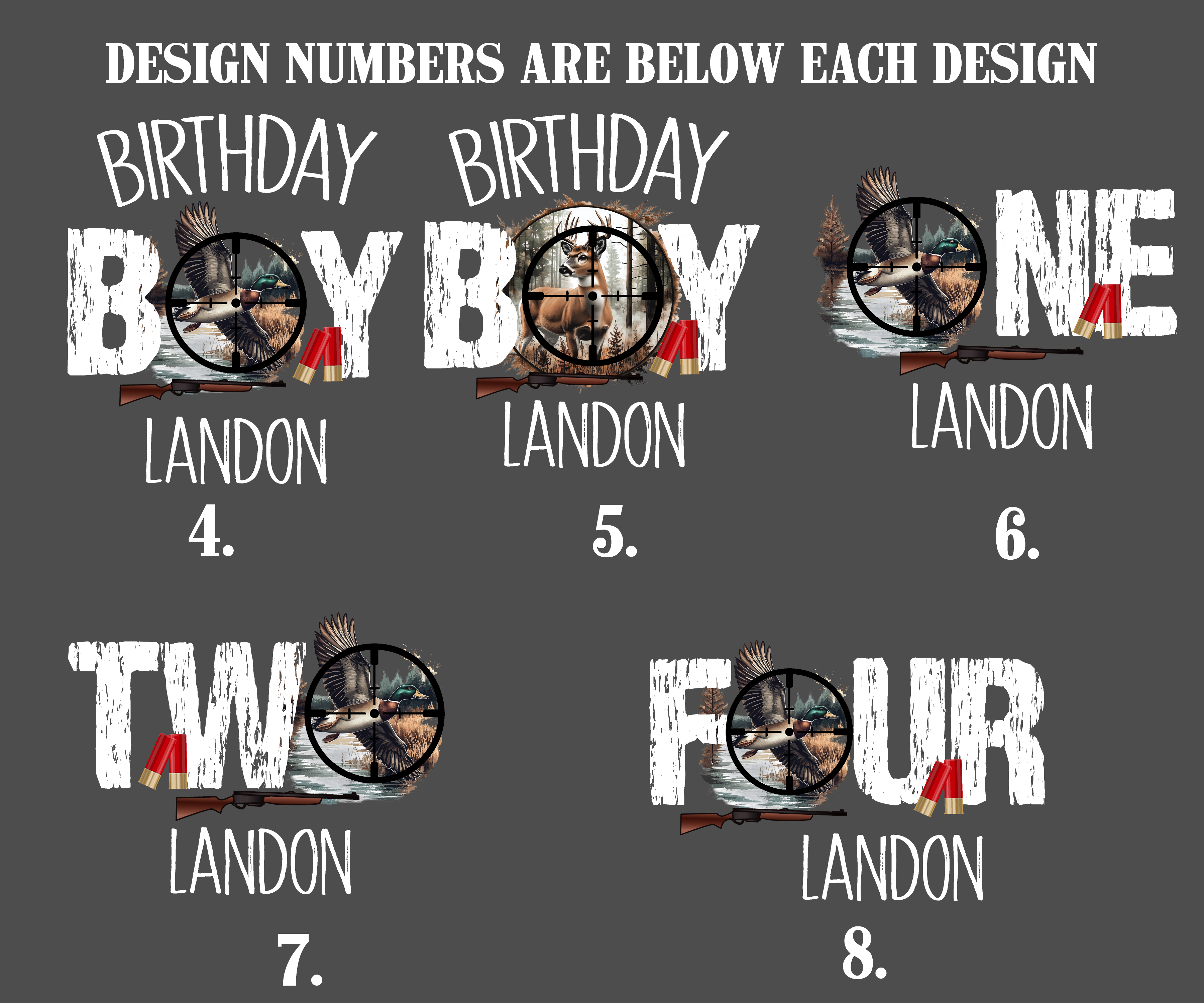 Birthday Boy CUSTOM Age Duck or Deer Hunting Shirt