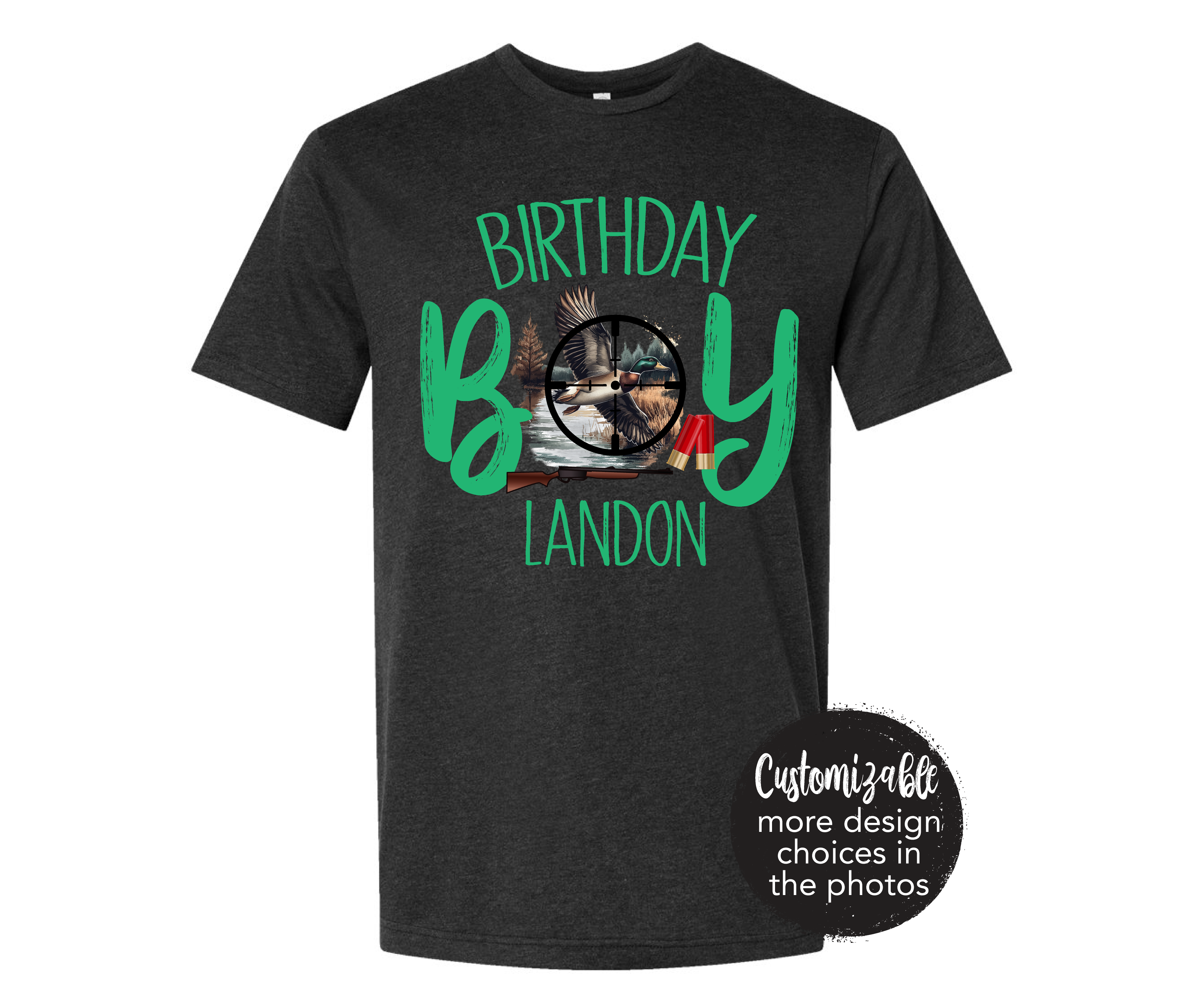 Birthday Boy CUSTOM Age Duck or Deer Hunting Shirt