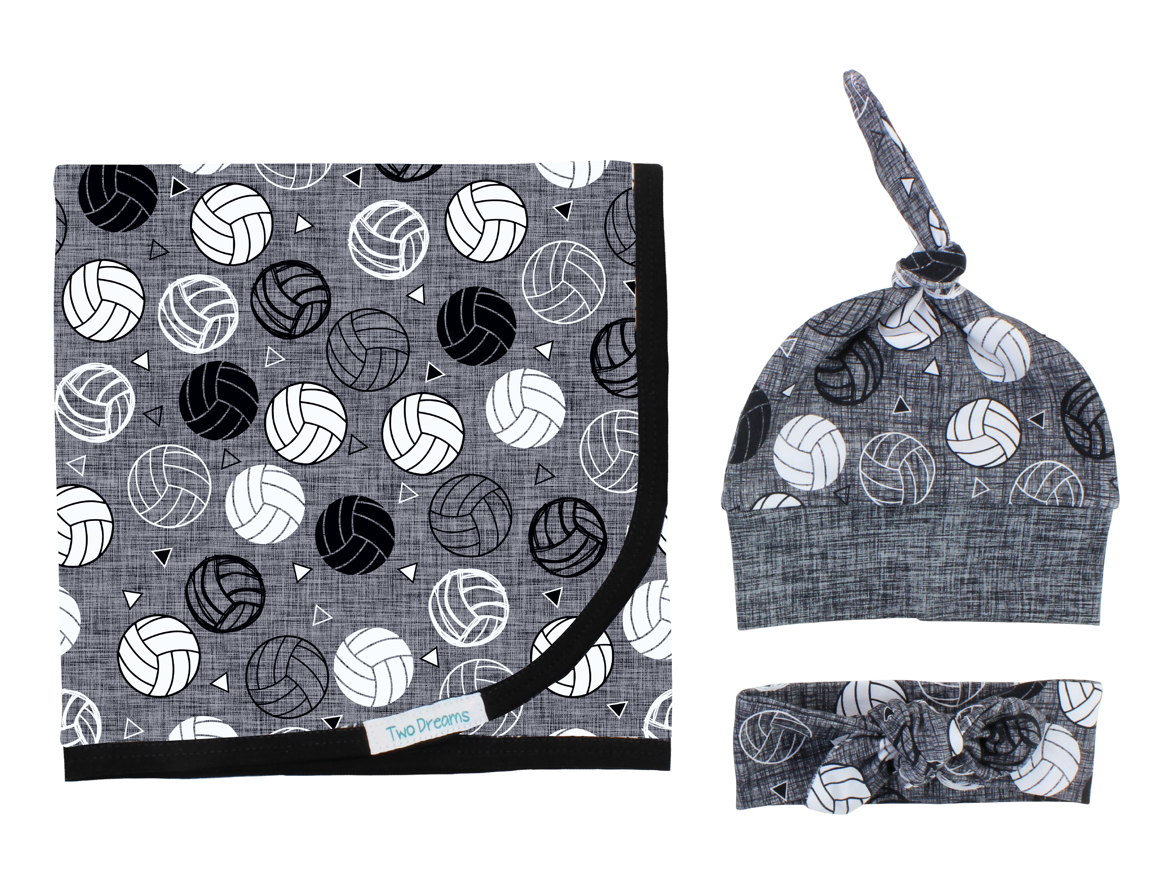 Volleyball Swaddle Set- Other Fabric Choices Available