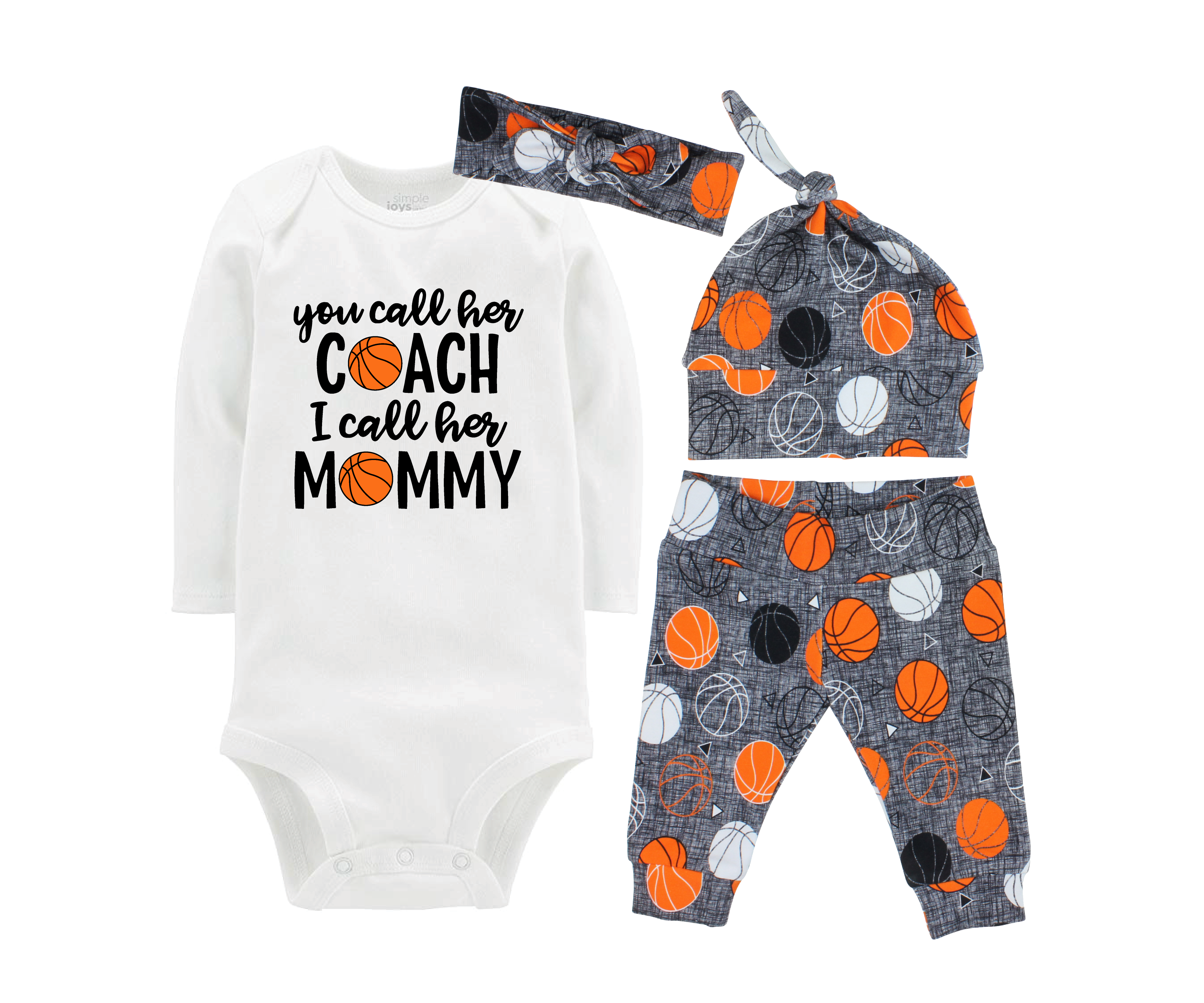 Unisex Basketball Baby Outfit