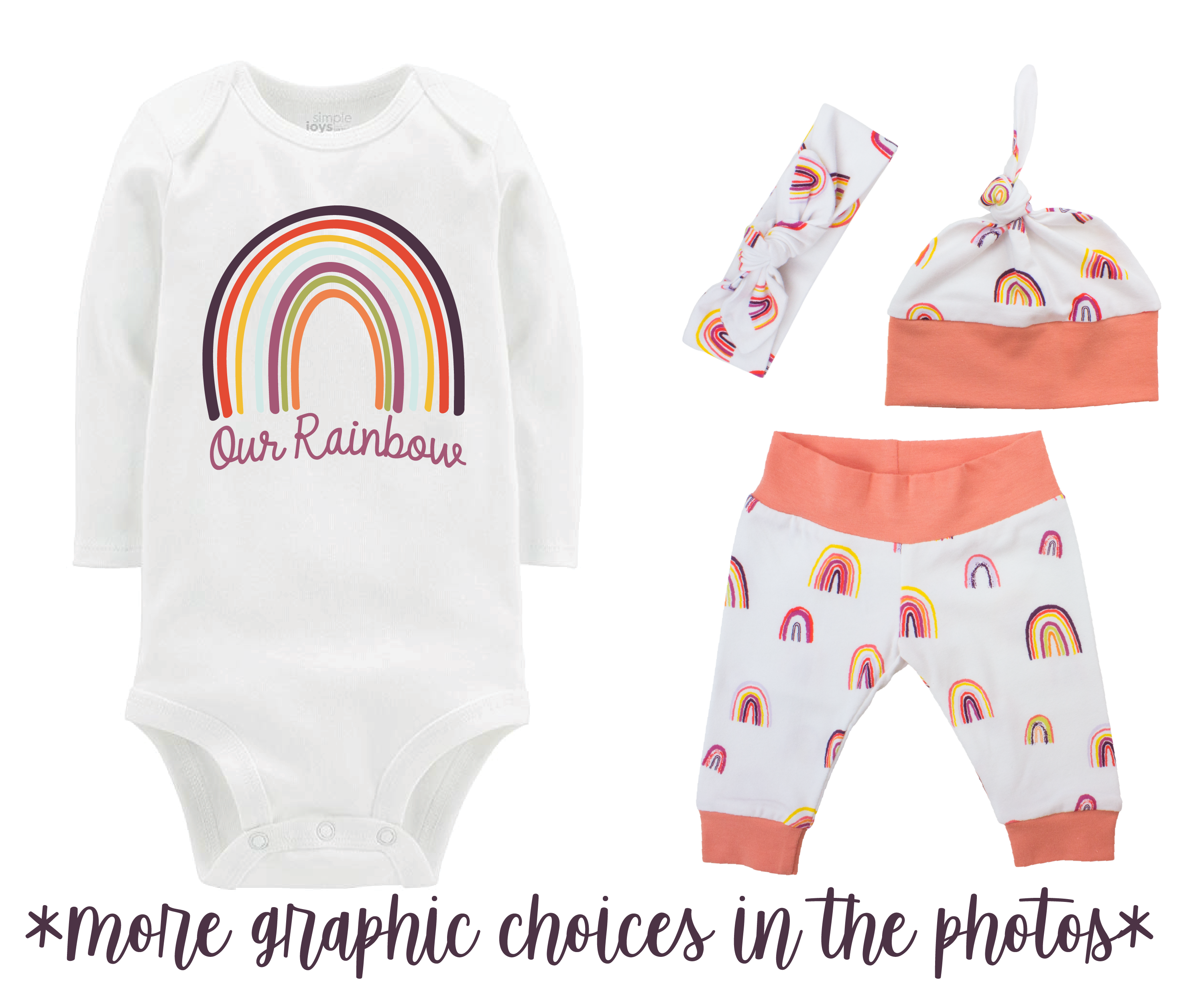 Chirapa Rainbow Baby Girl Outfit