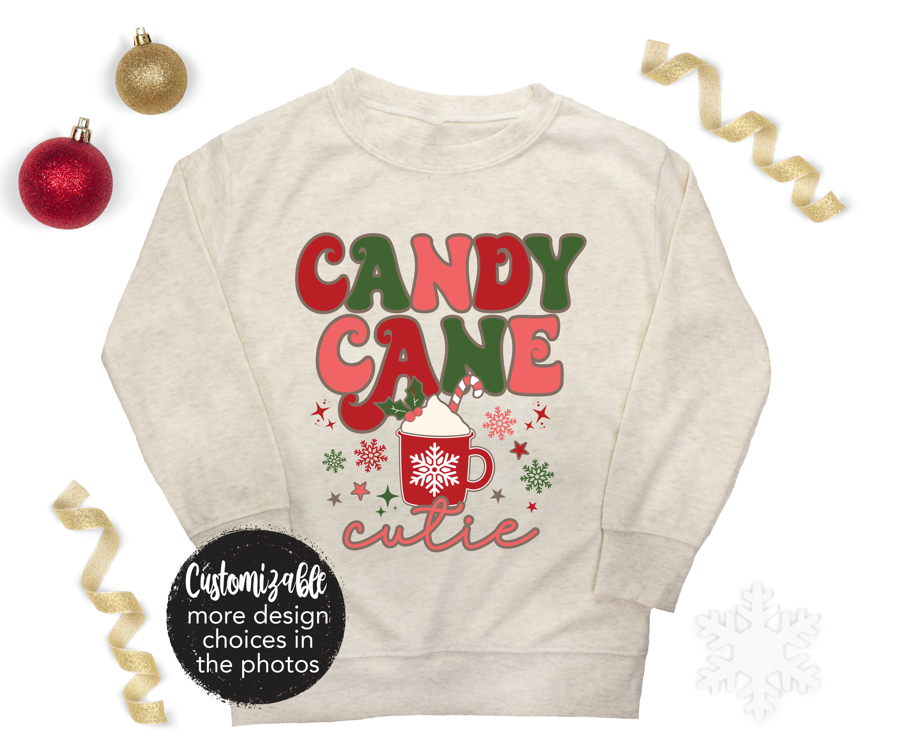 Candy Cane Cutie Shirt Matching Printed Shirt Infant Toddler Youth