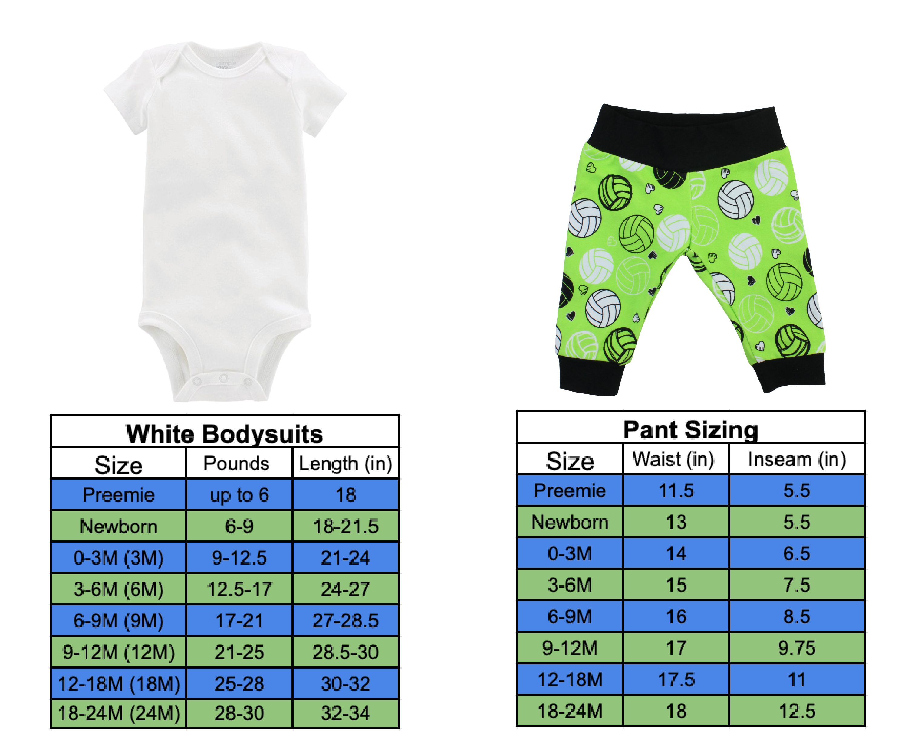 Neon Green Volleyball Baby Girl Outfit