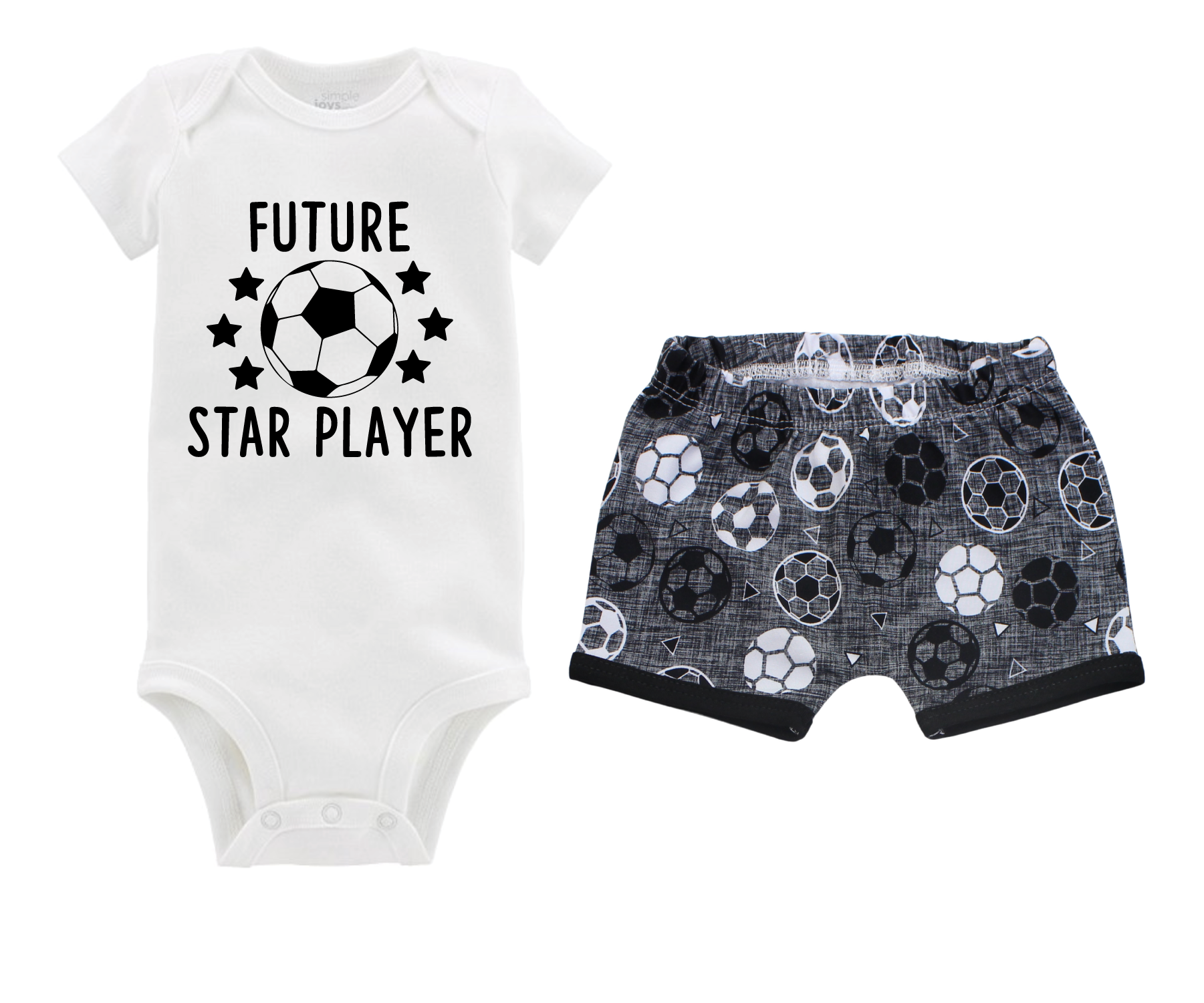 Unisex Gray Soccer Short Outfit