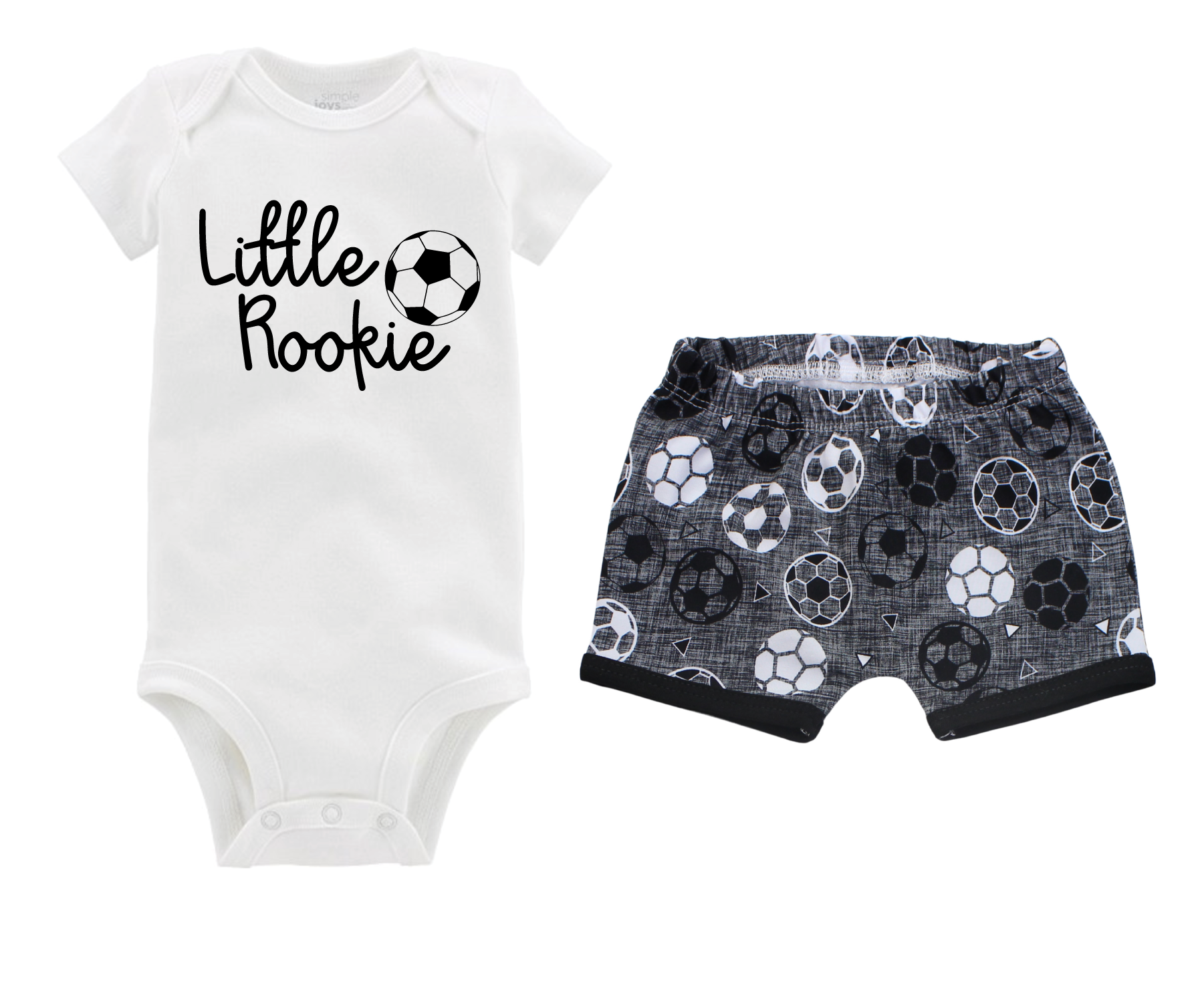 Unisex Gray Soccer Short Outfit