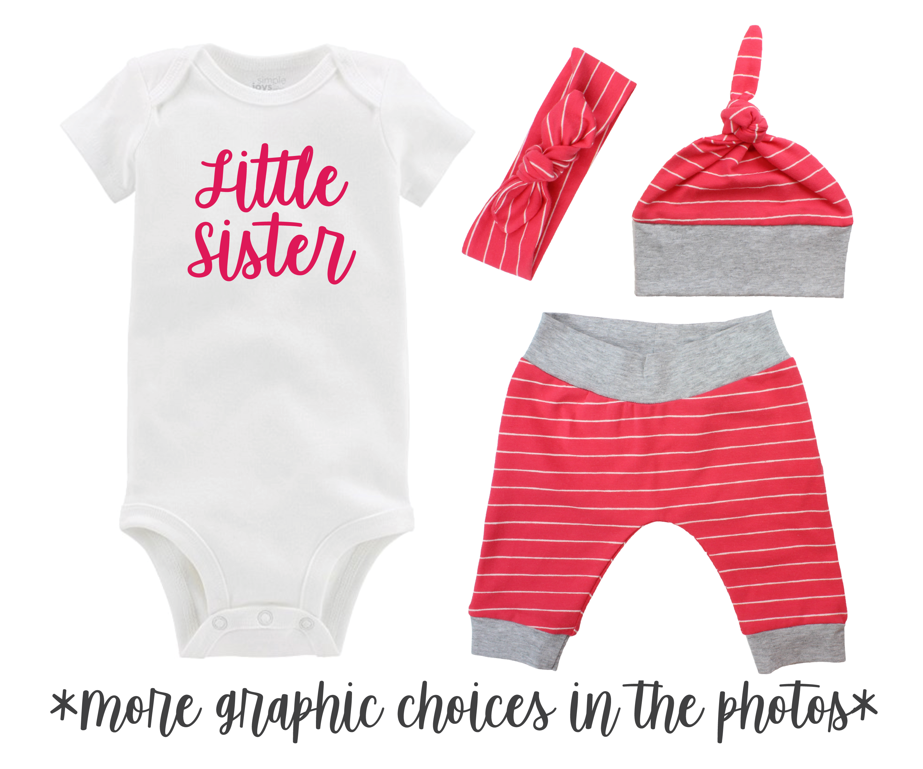 Pink Stripe Baby Outfit