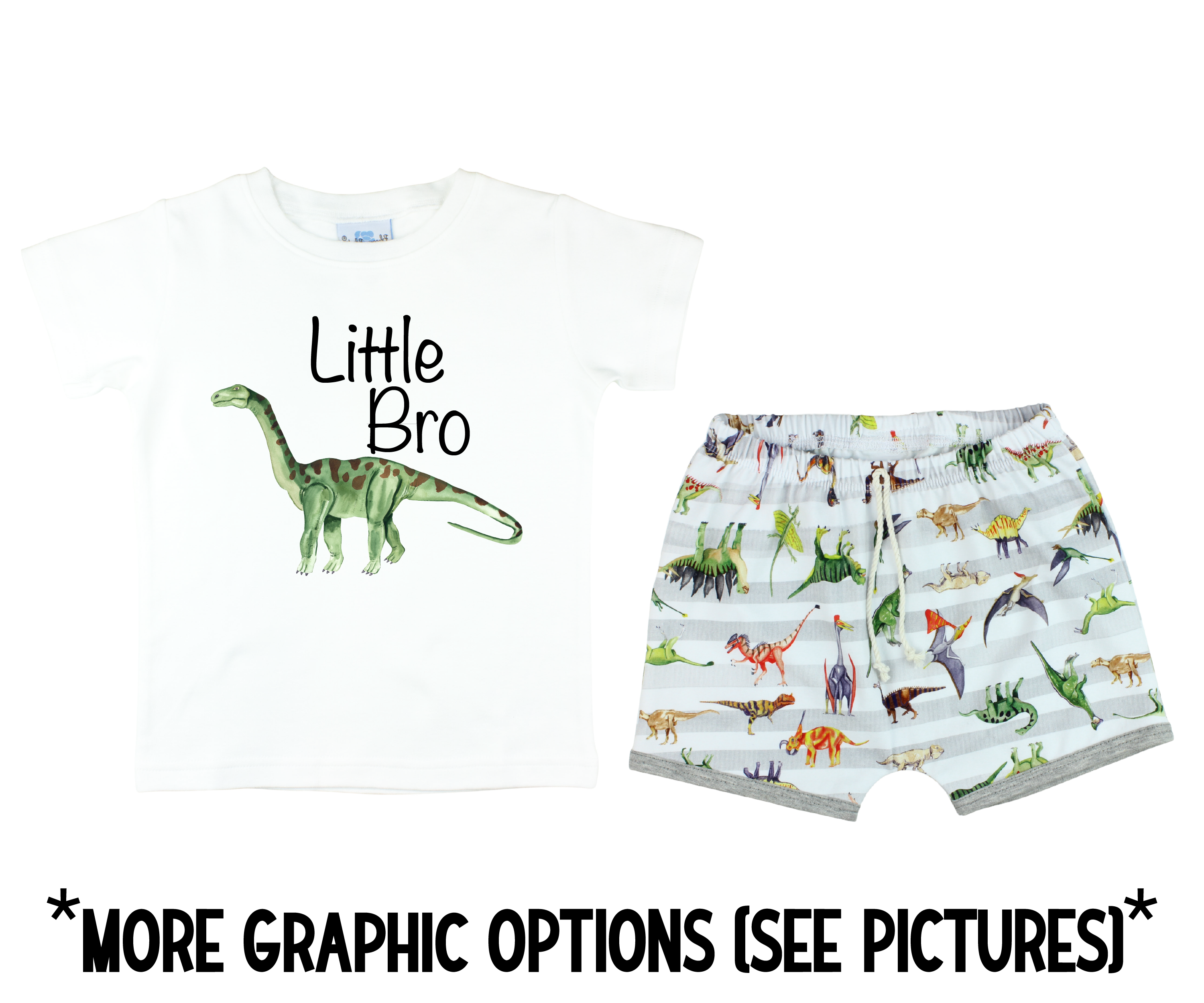 Baby Boy Dino Short Outfit