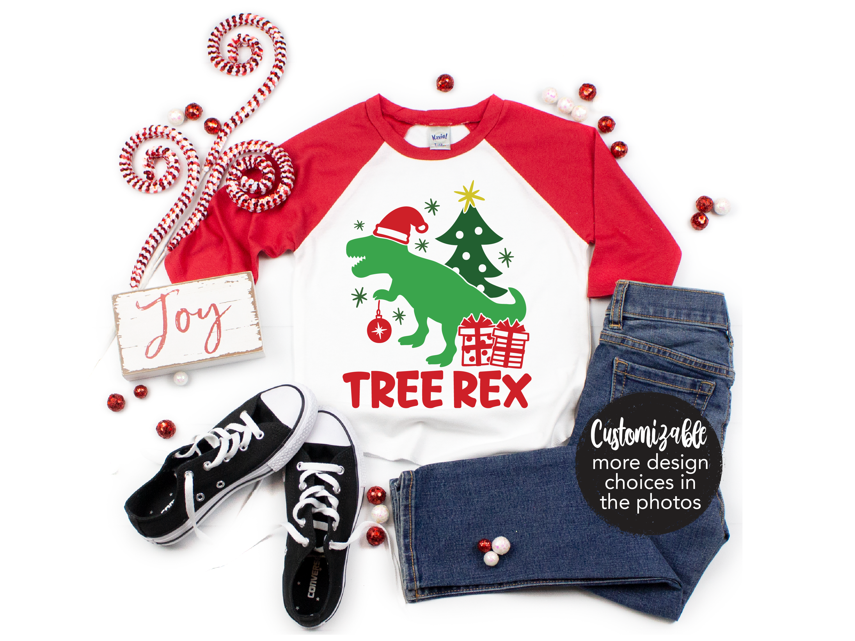 Tree Rex Boy Dinosaur Christmas Present Shirt Infant Toddler Youth