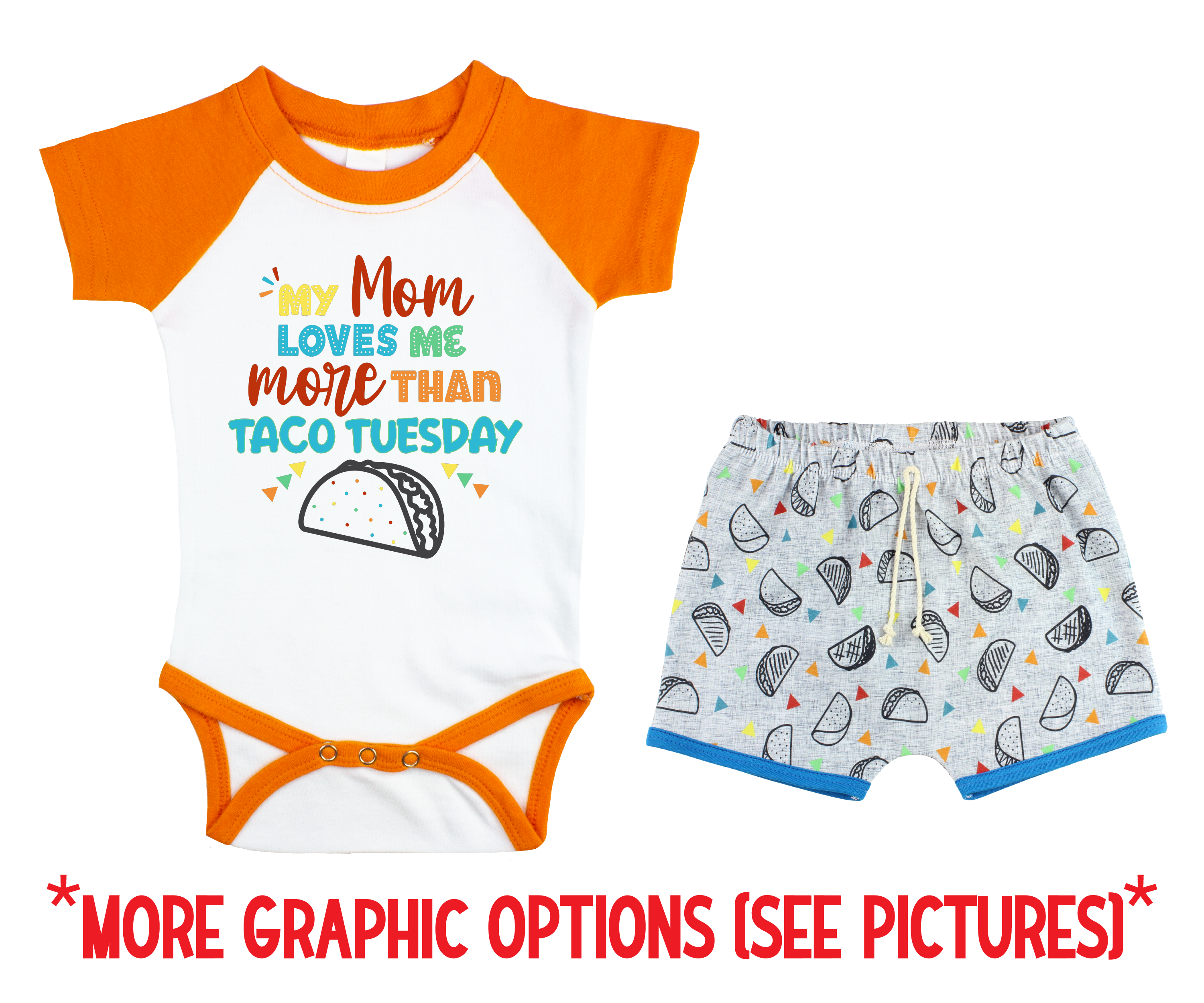 Taco Baby Boy Short Outfit