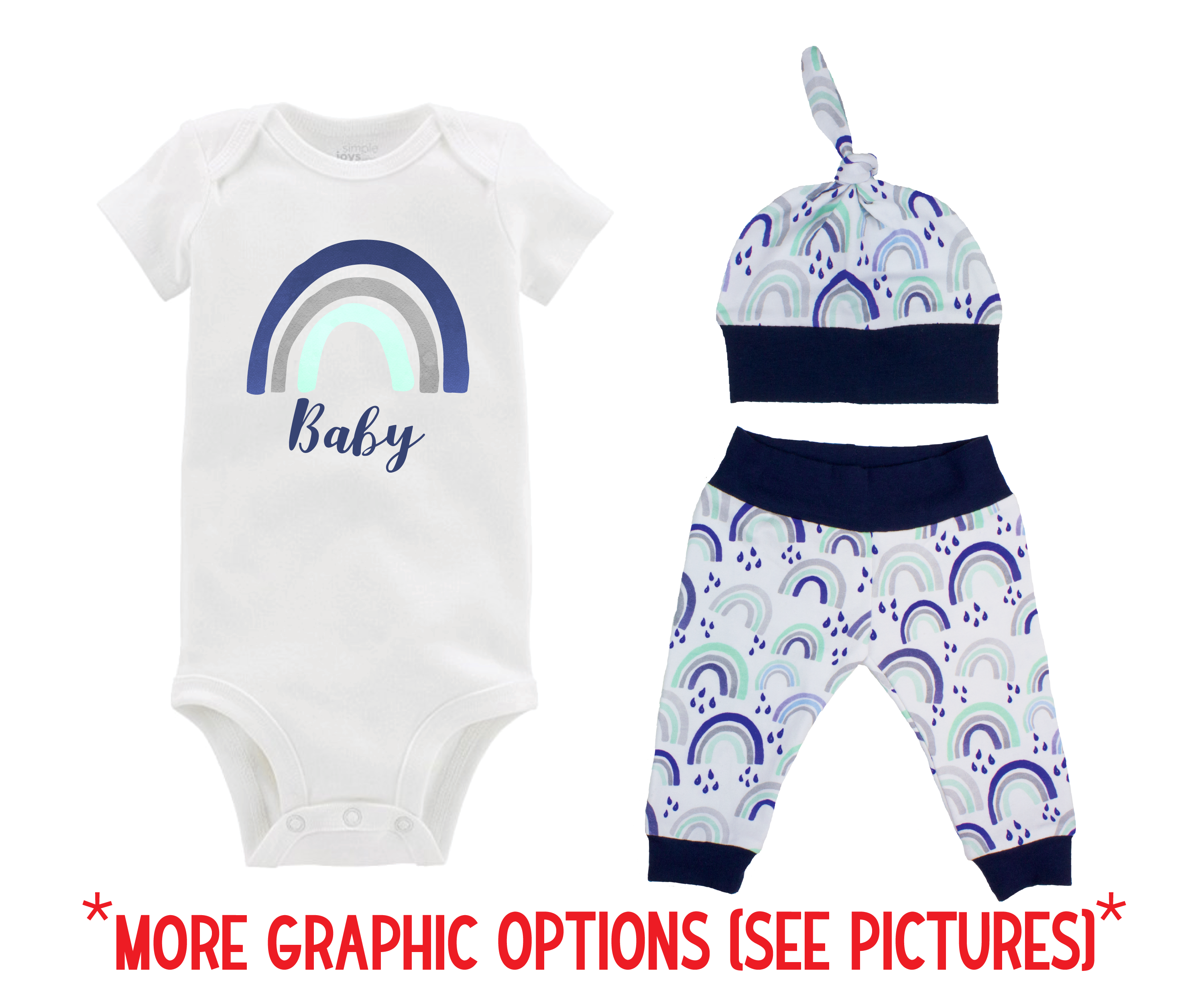 Boy Rainbow Baby Outfit