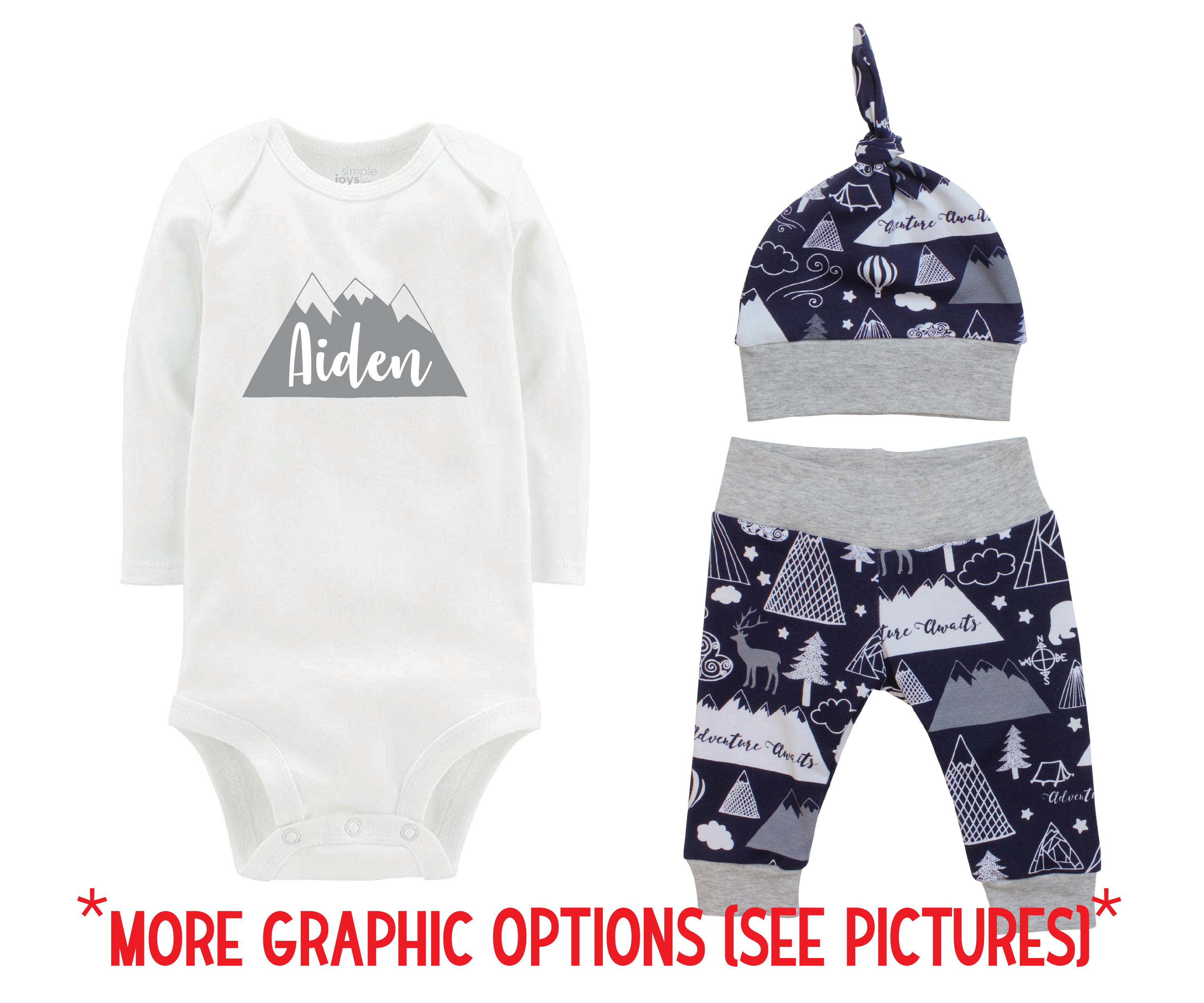 Navy Adventure Awaits Baby Outfit