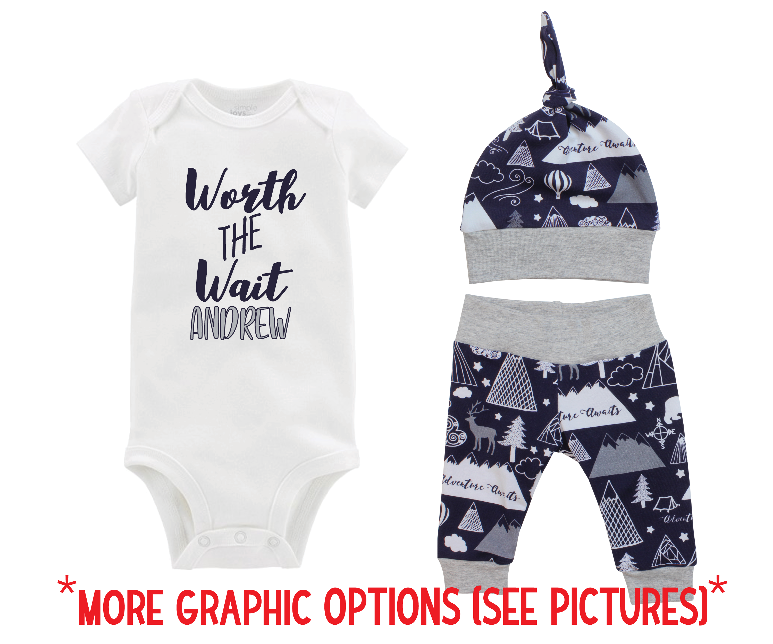 Navy Adventure Awaits Baby Outfit