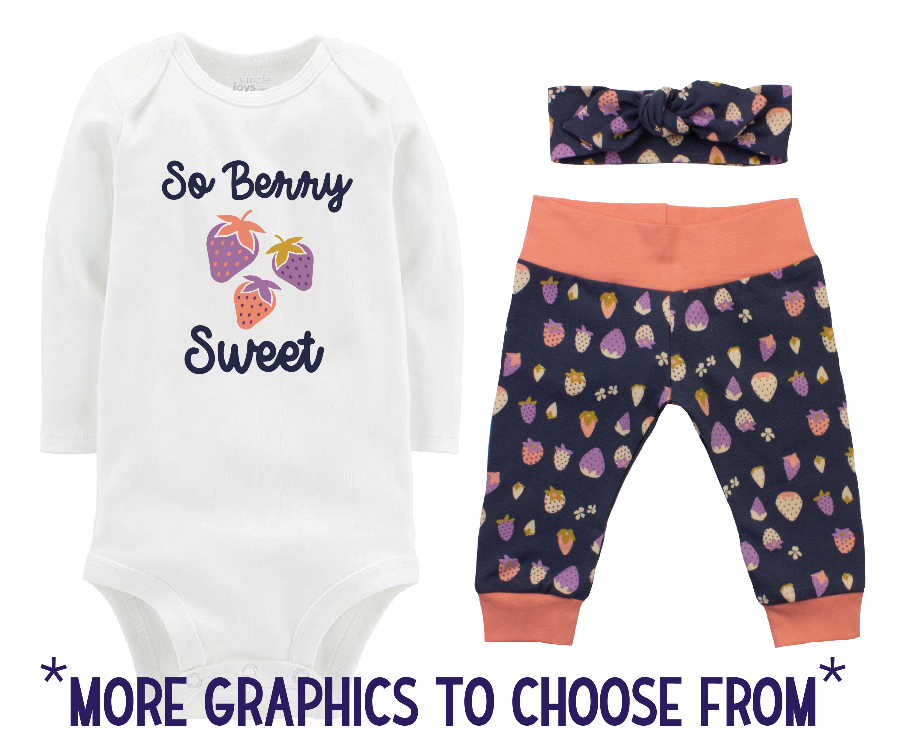 Strawberry Baby Girl Outfit